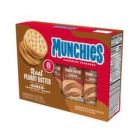 Munchies Sandwich Crackers Real Peanut Butter Baked Golden Toast 1.42 Oz, 8 Count