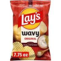 Lay's Wavy Potato Chips Original 7 3/4 Oz