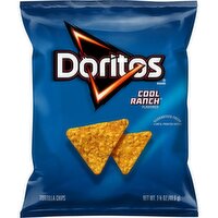 Doritos Tortilla Chips Cool Ranch Flavored 1 3/4 Oz