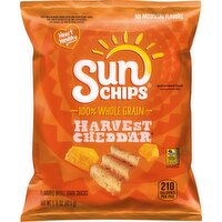 SunChips Flavored Whole Grain Snacks Harvest Cheddar 1 1/2 Oz