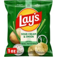 Lay's Potato Chips Sour Cream & Onion Flavored 1 Oz