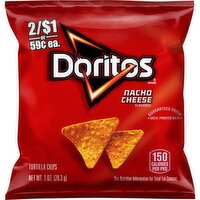 Doritos Tortilla Chips Nacho Cheese Flavored 1 Oz