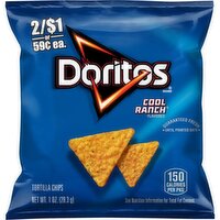 Doritos Tortilla Chips Cool Ranch Flavored 1 Oz