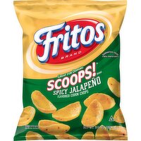 Fritos Scoops! Flavored Corn Chips Spicy Jalapeno 9 1/4 Oz