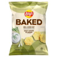 Lay's Baked Sour Cream & Onion Flavored Potato Crisps, 6 1/4 oz, 6.25 Ounce