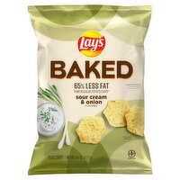 Lay's Baked Sour Cream & Onion Flavored Potato Crisps, 6 1/4 oz, 6.25 Ounce