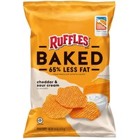 Ruffles Baked Potato Crisps Cheddar & Sour Cream 6 1/4 Oz, 6.25 Ounce