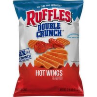 Ruffles Double Crunch Potato Chips Hot Wings Flavored 2 3/8 Oz