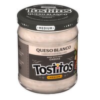 Tostitos Medium Dip Queso Blanco 15 Oz