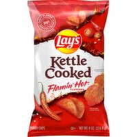 Lay's Kettle Cooked Potato Chips Flamin' Hot Flavored 8 Oz