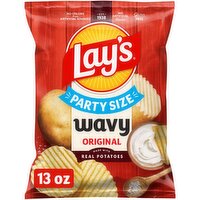 Lay's Wavy Potato Chips Original 13 Oz