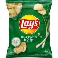 Lay's Potato Chips Sour Cream & Onion Flavored 2 5/8 Oz