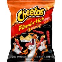 Cheetos Crunchy Cheese Flavored Snacks Flamin' Hot Flavored 3 1/4 Oz