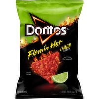 Doritos Tortilla Chips Flamin' Hot Limon Flavored 9 1/4 Oz, 9.25 Ounce