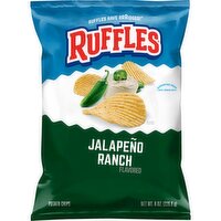 Ruffles Potato Chips Jalapeno Ranch Flavored 8 Oz