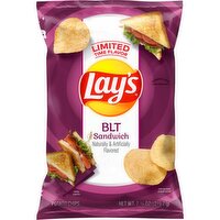 Lay's Potato Chips BLT Sandwich Naturally and Artificially Flavored 7 3/4 Oz