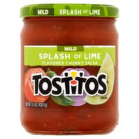 Tostitos Mild Splash of Lime Flavored Chunky Salsa, 15.5 oz