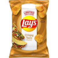 Lay's Potato Chips Crispy Taco Flavored 7 3/4 Oz