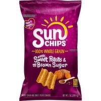 SunChips Whole Grain And Sweet Potato Snacks Sweet Potato & Brown Sugar 7 Oz, 7 Ounce