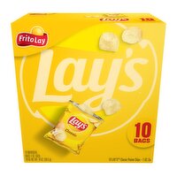 Lay's Potato Chips Classic 1 Oz, 10 Count, 10 Ounce