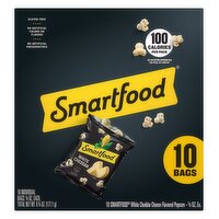 Smartfood Popcorn White Cheddar Cheese Flavored 5/8 Oz, 10 Count