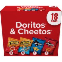 Frito Lay Snacks Doritos & Cheetos Mix Variety Pack, 17 5/8 Oz, 18 Count