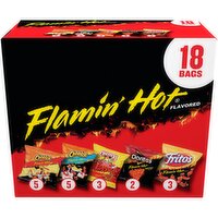 Frito Lay Snacks Flamin' Hot Mix Variety 17 3/8 Oz 18 Count