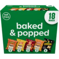 Frito Lay Snacks Baked & Popped Variety Pack 14 1/4 Oz, 18 Count