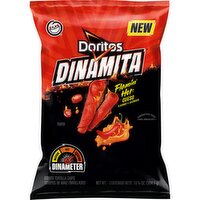 'Doritos Dinamita Rolled Tortilla Chips Flamin' Hot Queso Flavored 10 3/4 Oz