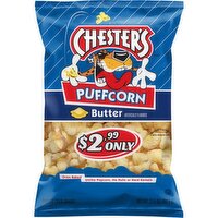 Chester's Puffed Corn Snacks Butter Artificially Flavored 3 1/4 Oz