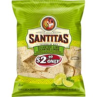 Santitas Tortilla Chips Cilantro Lime 10 1/2 Oz