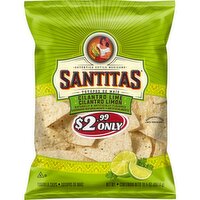 Santitas Tortilla Chips Cilantro Lime Naturally and Artificially Flavored 10 1/2 Oz