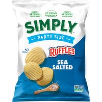 Ruffles Simply Potato Chips Sea Salted 13 Oz