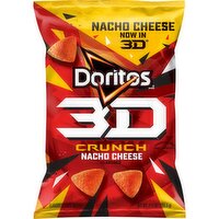 Doritos 3D Crunch Flavored Corn Snacks Nacho Cheese Flavored 7 1/4 Oz