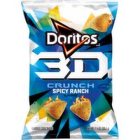 Doritos 3D Crunch Flavored Corn Snacks Spicy Ranch Flavored 7 1/4 Oz