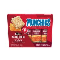 Munchies Sandwich Crackers Doritos Nacho Cheese Flavored 1.38 Oz, 8 Count, 11 Ounce