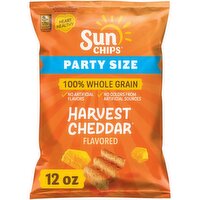 SunChips Whole Grain Snacks Harvest Cheddar Flavored 12 Oz