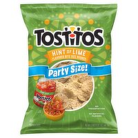 Tostitos Hint of Lime Flavored Bite Size Rounds Tortilla Chips Party Size!, 17 oz, 17 Ounce