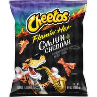 Cheetos Cheese Flavored Snacks Flamin' Hot Cajun Cheddar 8 1/2 Oz