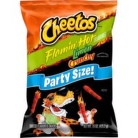 Cheetos Cheese Flavored Snacks Flamin Hot Limon Flavored 15 Oz, 15 Ounce