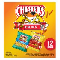 Chester's Fries Corn Snacks Variety Mix 12 Oz, 12 Count