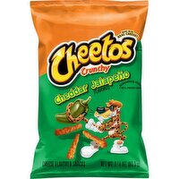 Cheetos Crunchy Cheese Flavored Snacks Cheddar Jalapeno Flavored 2 7/8 Oz