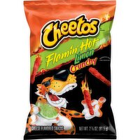 Cheetos Crunchy Cheese Flavored Snacks Flamin' Hot Limon 2 7/8 Oz