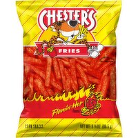 Chester's Fries Corn Snacks Flamin' Hot Flavored 3 1/8 Oz