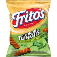 Fritos Flavor Twists Corn Snacks Lime & Jalapeno 9 1/4 Oz
