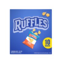 Ruffles Potato Chips Cheddar & Sour Cream 1 Oz, 10 Count, 10 Ounce