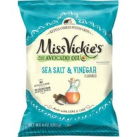 Miss Vickie's Kettle Cooked Potato Chips Sea Salt & Vinegar, 6 Oz