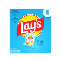 Lay's Potato Chips Lightly Salted, 1 Oz X 10 Count