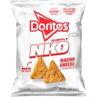 Doritos Simply NKD Tortilla Chips Nacho Cheese Flavored, 2 5/8 Oz