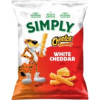 Cheetos Simply Crunchy Cheese Flavored Snacks White Cheddar Flavored, 6 1/2 Oz